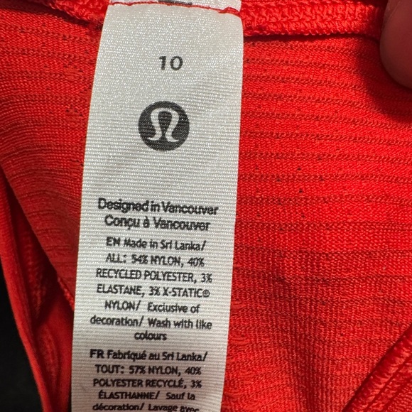 Lululemon Swiftly Tech Racerback Tank Top Red - Picture 5 of 8